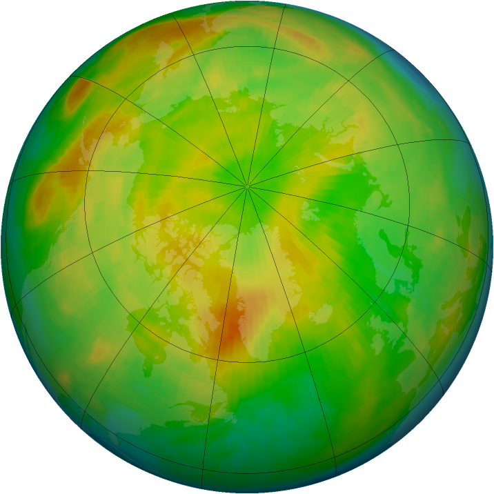 Arctic ozone map for 02 May 1993